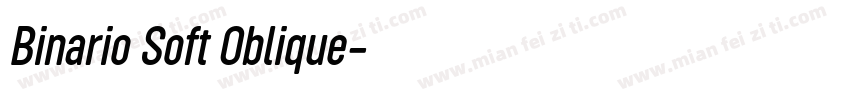 Binario Soft Oblique字体转换